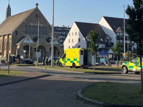 Na het ongeval kwamen een ambulance en MUG-voertuig ter plaatse.