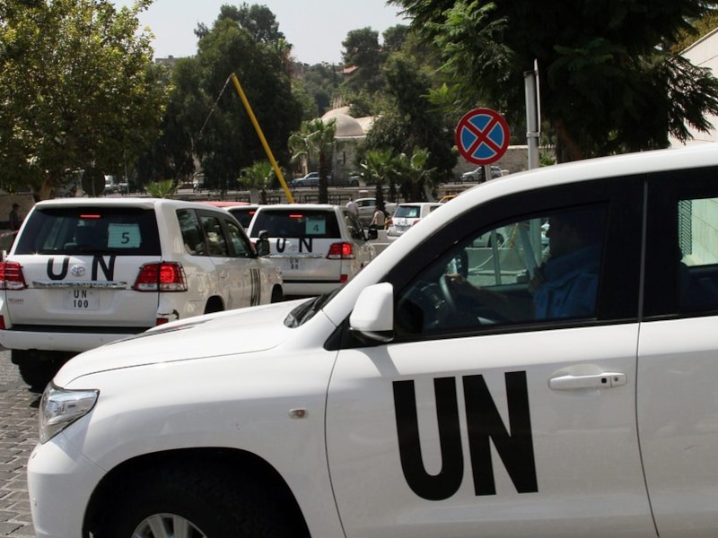 VN-inspecteurs bezochten Damascus.