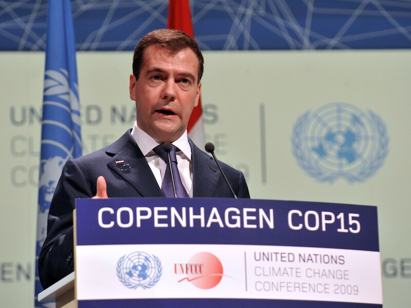 Russisch regeringsleider Dmitri Medvedev.