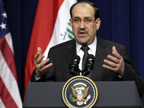De Iraakse premier Maliki.