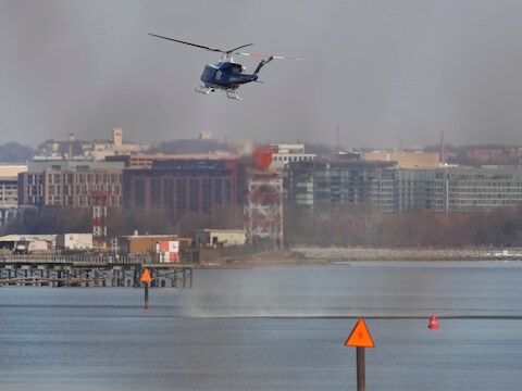 Deze helikopter werd ingezet om eventuele overlevenden te redden. Die bleken er echter niet te zijn.