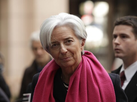 De directeur van het Internationaal Monetair Fonds Christine Lagarde.