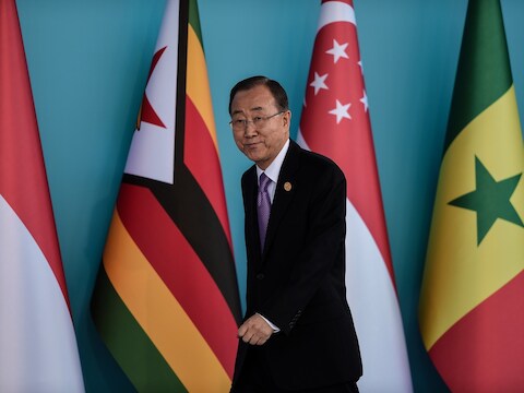 Secretaris-generaal Ban Ki-moon van de Verenigde Naties