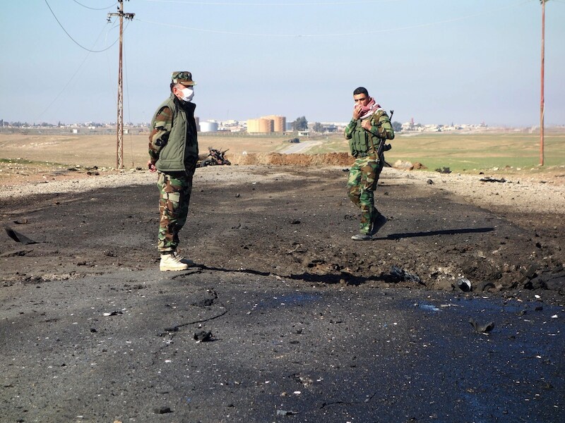 Volgens een Koerdische groepering voerde IS eerder al gifgasaanvallen uit op deze plek in Irak, vlakbij de Syrische grens.