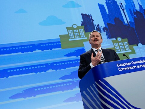 EU-commissaris voor transport Siim Kallas.