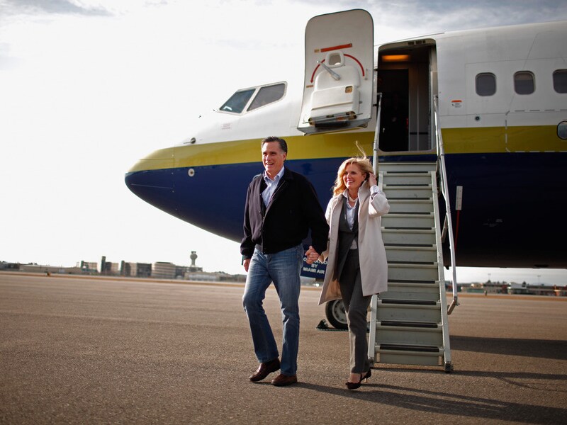 Mitt en Ann Romney.