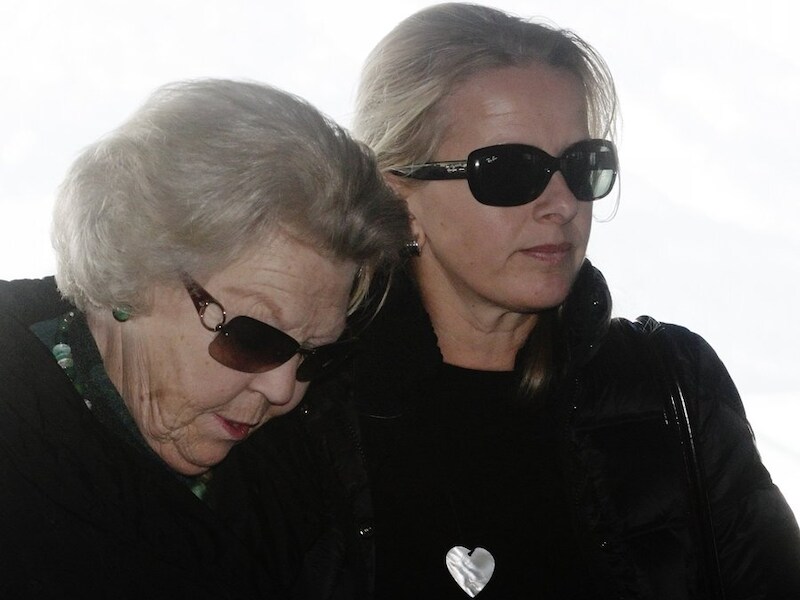 Koningin Beatrix en haar schoondochter Mabel in Innsbruck.