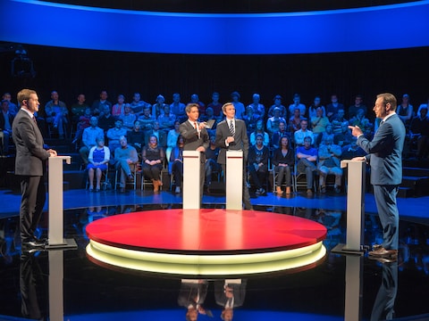 Archiefbeeld van het debat tussen Paul Magnette en Bart De Wever op VTM.
