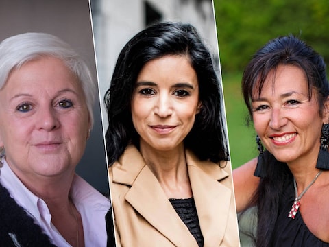 Veerle Pas (CD&V-PLUS), burgemeester Nadia Sminate (N-VA) en Conny Moons (LWD), drie prominente figuren in de lokale politiek van Londerzeel