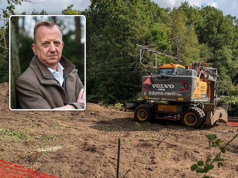 Infrabel voerde kapwerken uit aan station Heide zonder vergunning. Kleine foto: Lukas Jacobs, burgemeester van Kalmthout.