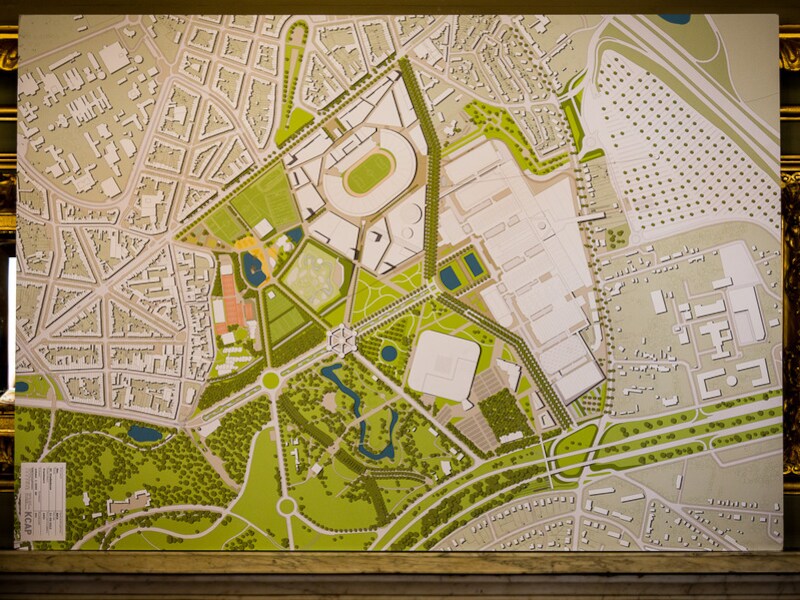 De plannen voor het nieuw nationaal stadion werden eind mei voorgesteld in Brussel.