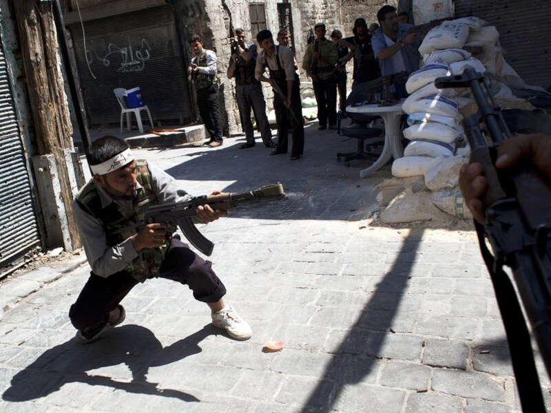 Rebellen in Aleppo.