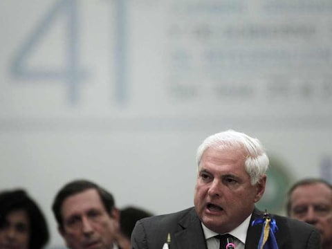 Panamese president Ricardo Martinelli.