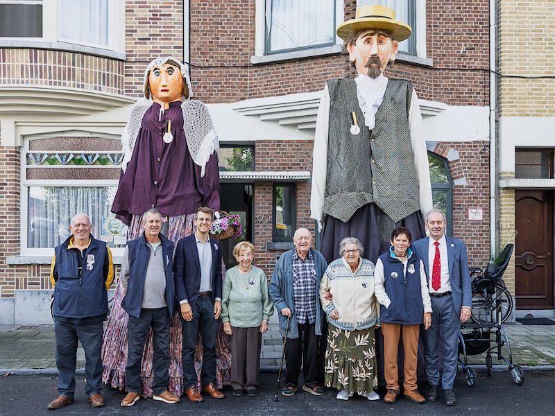 Staf en Mariette kregen de reuzen Raf en Germaine op bezoek