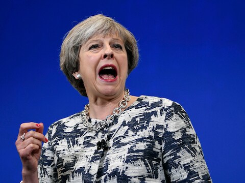 Brits premier Theresa May.