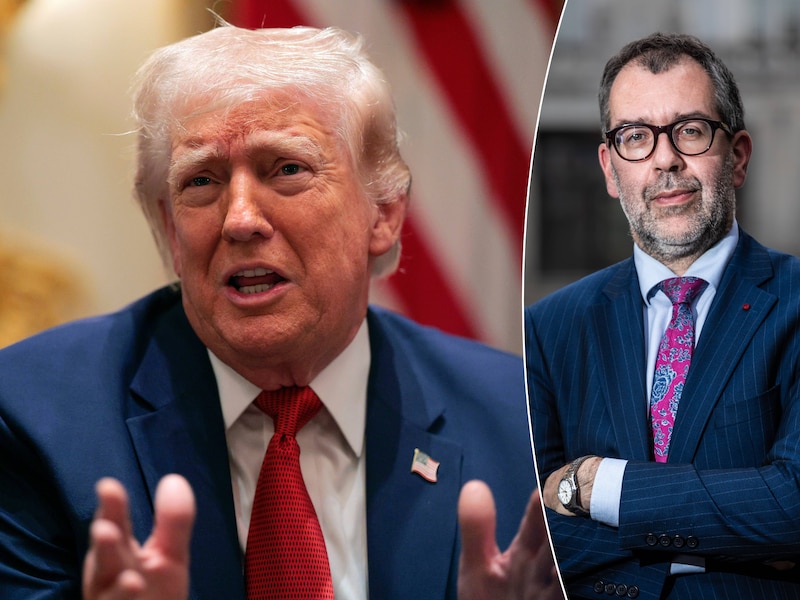 Professor Sven Biscop (rechts) over president Trump: “Hij kan nog lang doorgaan zonder iets te bereiken.”