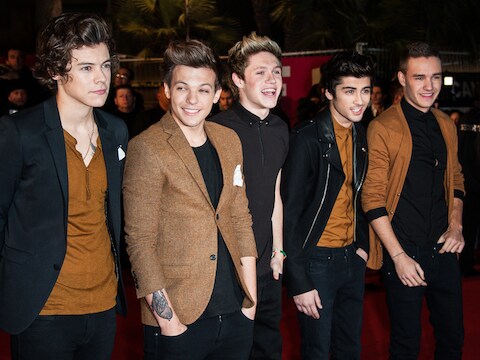 One Direction eind januari in Cannes.
