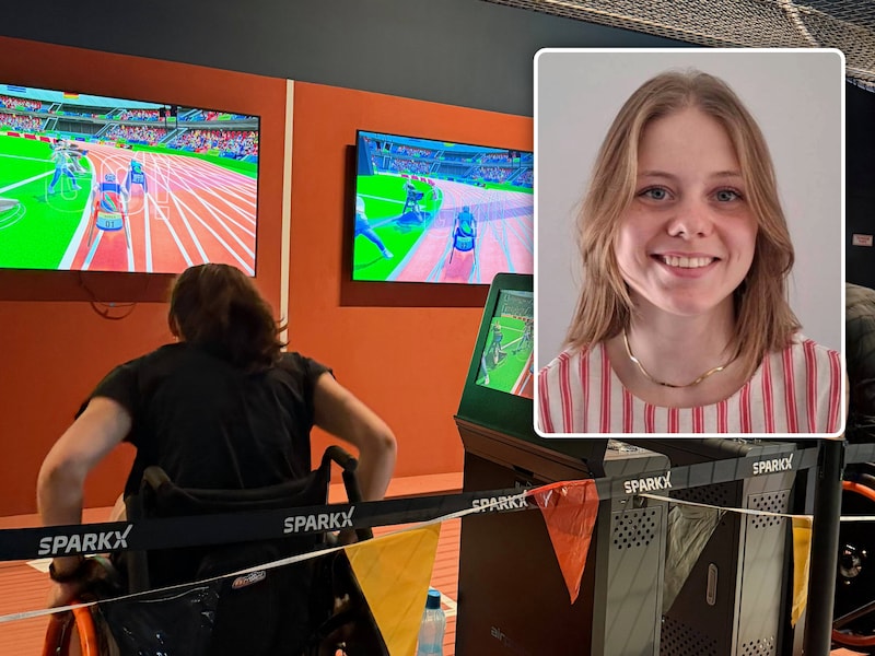 Lotte (22) uit Torhout is eerste Belgische kampioene in het virtueel rolstoelracen: “Ik ben erg competitief”