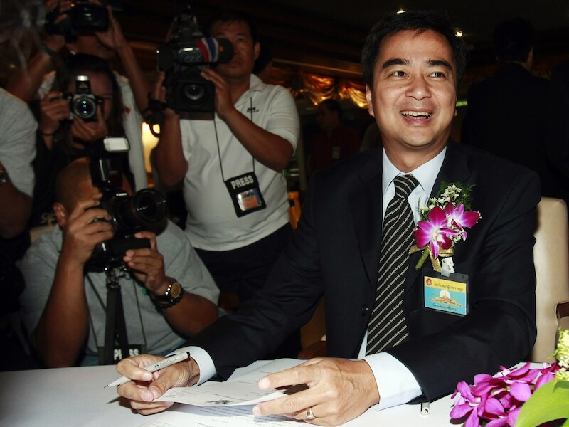 Abhisit Vejjajiva in juli 2011.