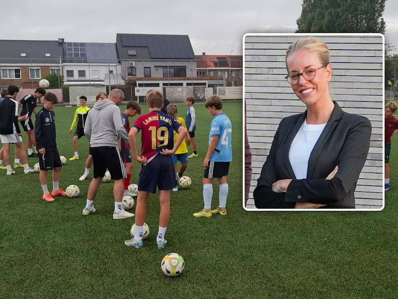 Liesbet Minne (inzet) organiseert voortaan de Oudenaardse Voetbalstage met Studio Minne.