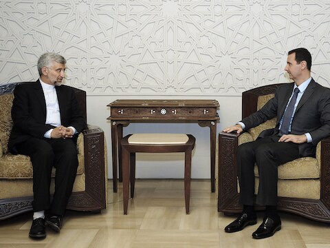 Saeed Jalili en president Assad.