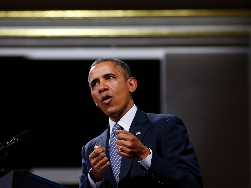 De Amerikaanse president Barack Obama