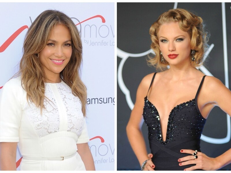 Jennifer Lopez en Taylor Swift.