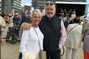 Burgemeester Jean-Marie Dedecker met zijn vrouw Christine.