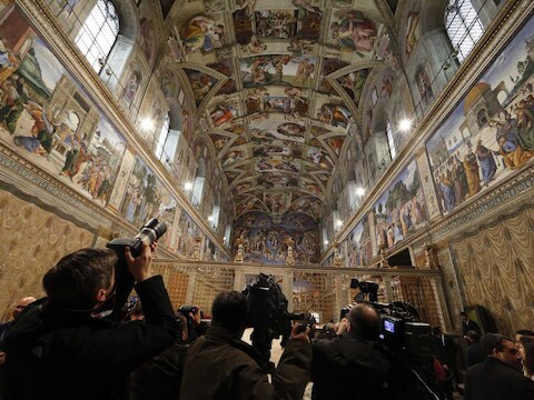 De Sixtijnse Kapel in het Vaticaan.