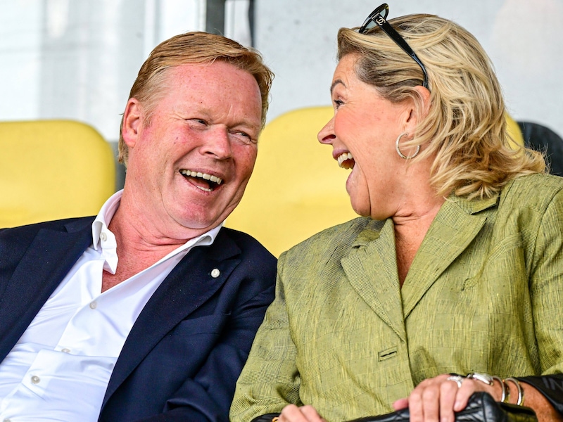 Ronald Koeman en zijn vrouw Bartina, die gisteren overleed aan borstkanker.