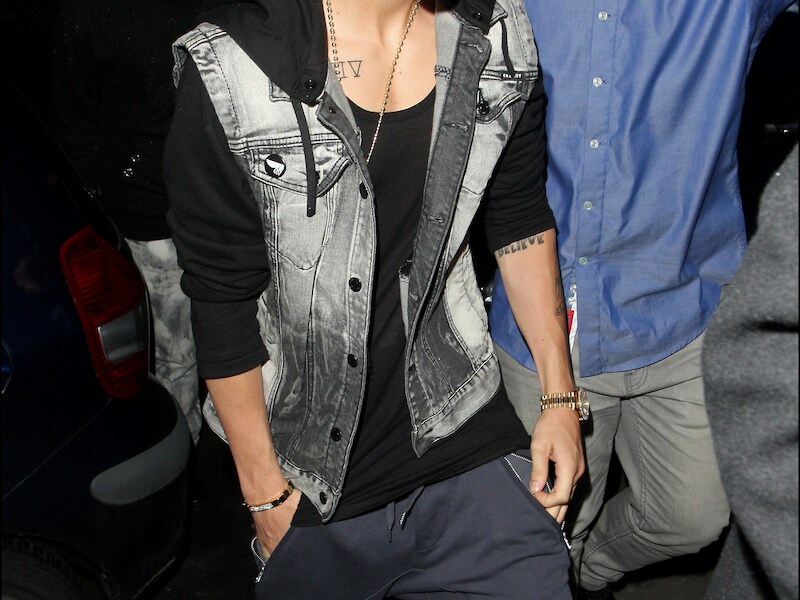 De Canadese zanger Justin Bieber.