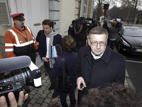 Financiënminister Steven Vanackere en minister van Begroting Olivier Chastel