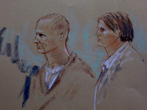 Rechtbankschets van Jared Lee Loughner.