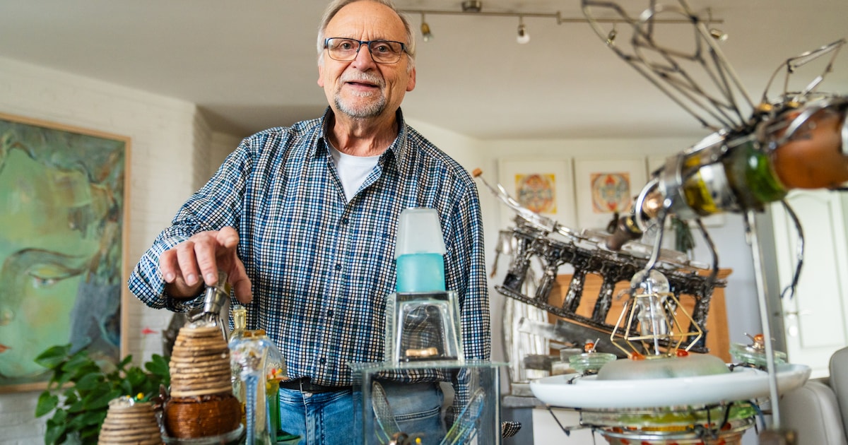 Roger Pintens (71) houdt tentoonstelling voor het goede doel: “Alle werken zijn gemaakt uit kringloo