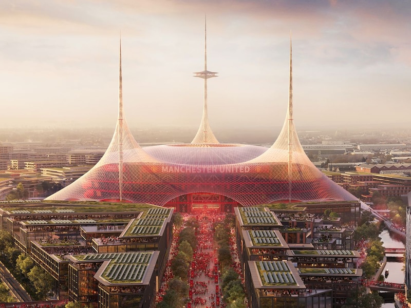 100.000 zitplaatsen en bouwkosten van 2,3 miljard euro: Manchester United stap dichter bij nieuw megastadion