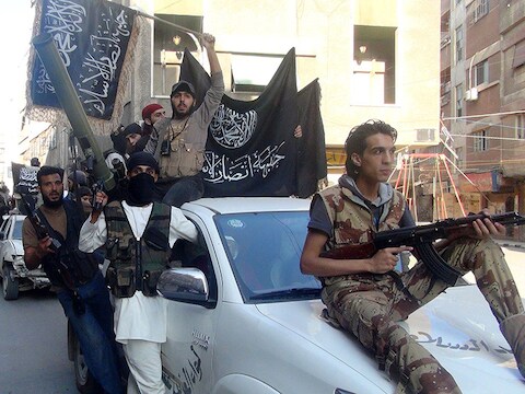 Strijders van al-Nusra, tak van al-Qaida in Syrië.