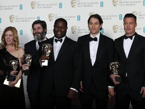 Steve McQueen, Dede Gardner, Anthony Katagas, Jeremy Kleiner en Brad Pitt.