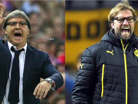 Gerardo Martino (links) en Jürgen Klopp.