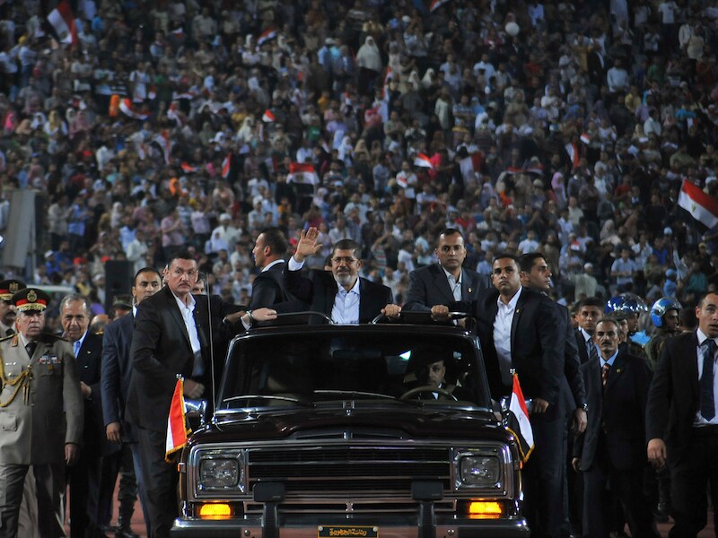 De Egyptische president Mohammed Mursi.