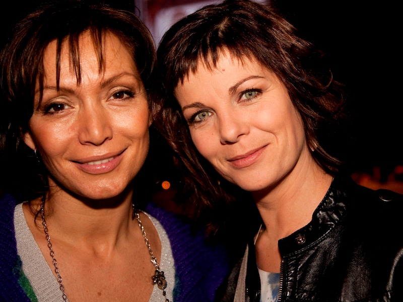 Martine Prenen met Geena Lisa op de MIA’s in 2010. De twee waren ontzettend goede vriendinnen.