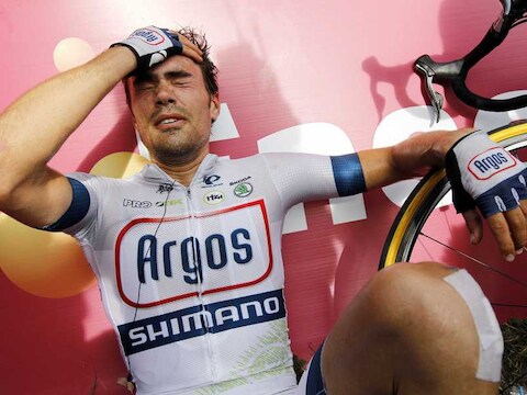 Tom Dumoulin moest heel diep gaan.