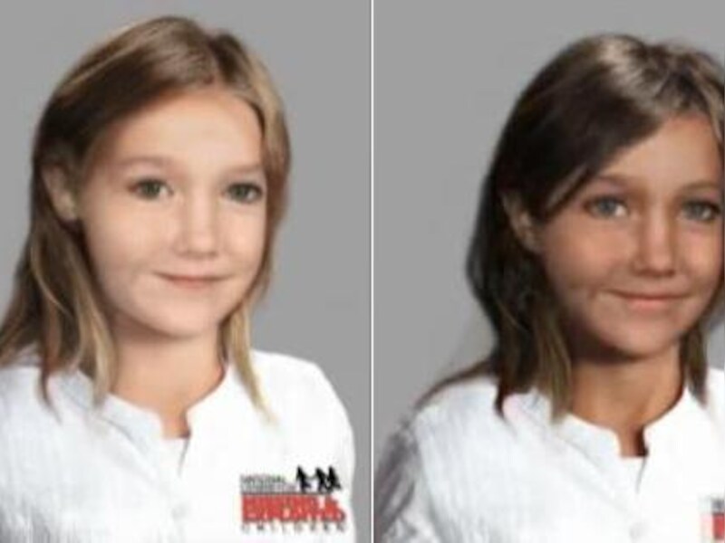 Links hoe Maddie McCann er nu zou uitzien als ze in Noord-Europa zou zitten en rechts in Noord-Afrika.