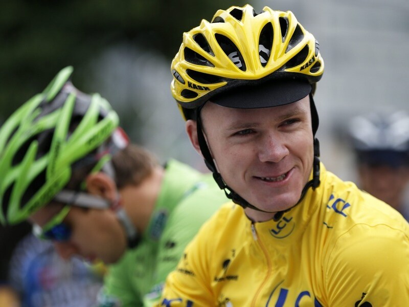 Froome hield Peter Sagan (l) achter zich.