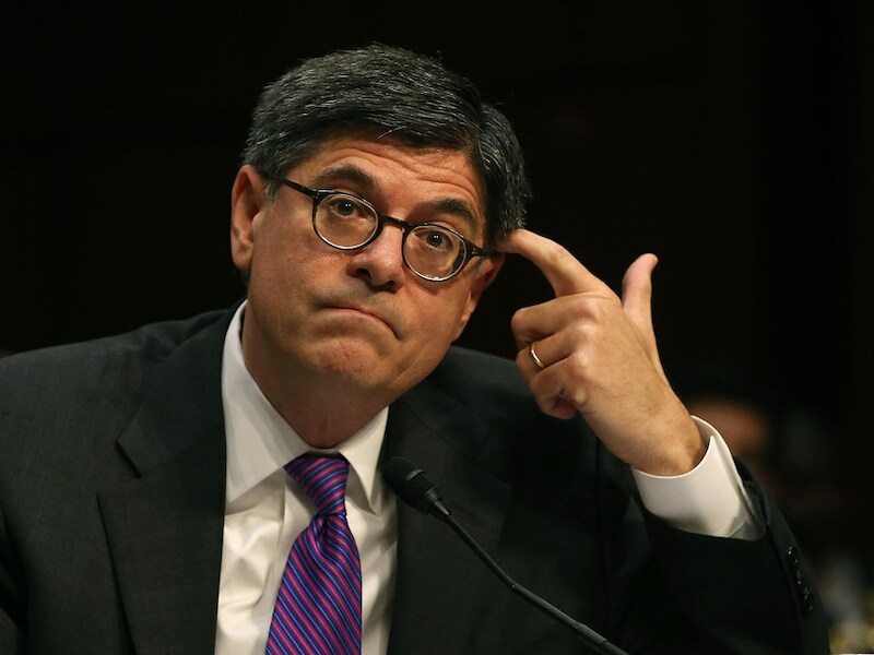 Amerikaans Financiënminister Jack Lew.