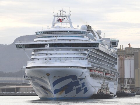 Het luxueuze cruiseschip Ruby Princess.