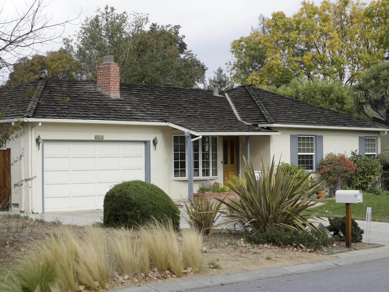 Het huis van Steve Jobs in Los Altos.