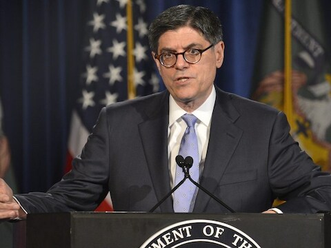 De Amerikaanse minister Jack Lew