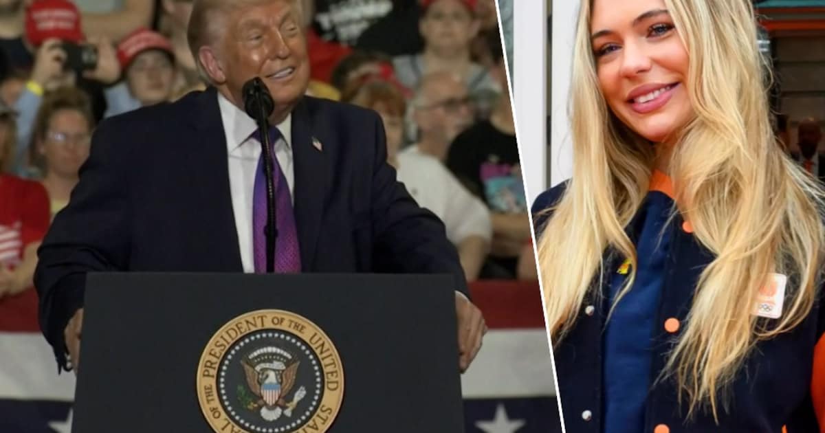 KIJK. Trump vol lof over Nederlandse topschaatsster Jutta Leerdam: “Ik mag het niet zeggen, maar ze 