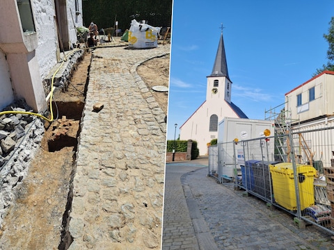 Door archeologische onderzoeken en de aanleg van nutsleidingen langs de kerk is het kerkhof van Sint-Kornelis-Horebeke tijdelijk niet toegankelijk.