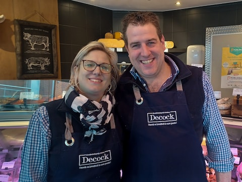 Lieselotte en Jeroen Decock zetten hun slagerij verder in Torhout.